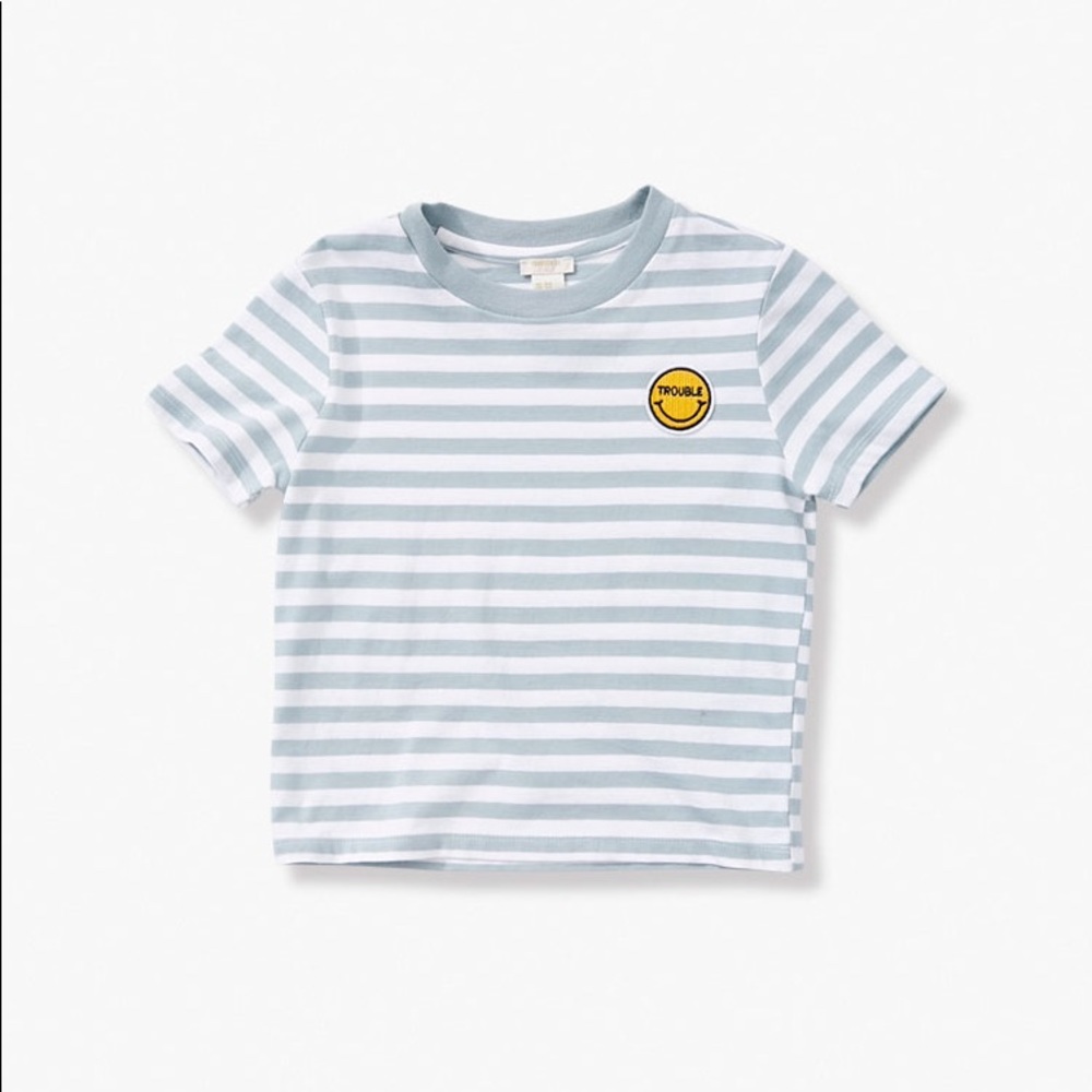Forever 21 Girls Trouble Graphic Tee (Kids)